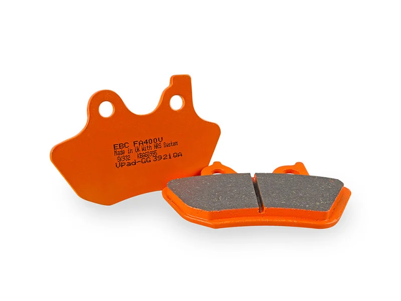 EBC 79-81 H-D Sportster XLH 1000 (w/Twin Frt Caliper) Front Left/Right Semi-Sintered V Brake Pads - FA71V