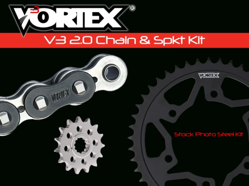 Vortex Racing V3 2.0 Chain and Sprocket Kit 3283-16,452AK-43,520SX3-112- Black - CK6388