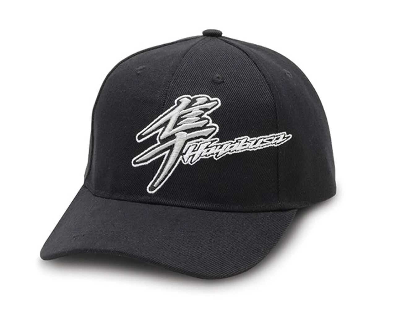 Suzuki GSX1300R Hayabusa Kanji Embroidered Logo Snap Back Hat Black
