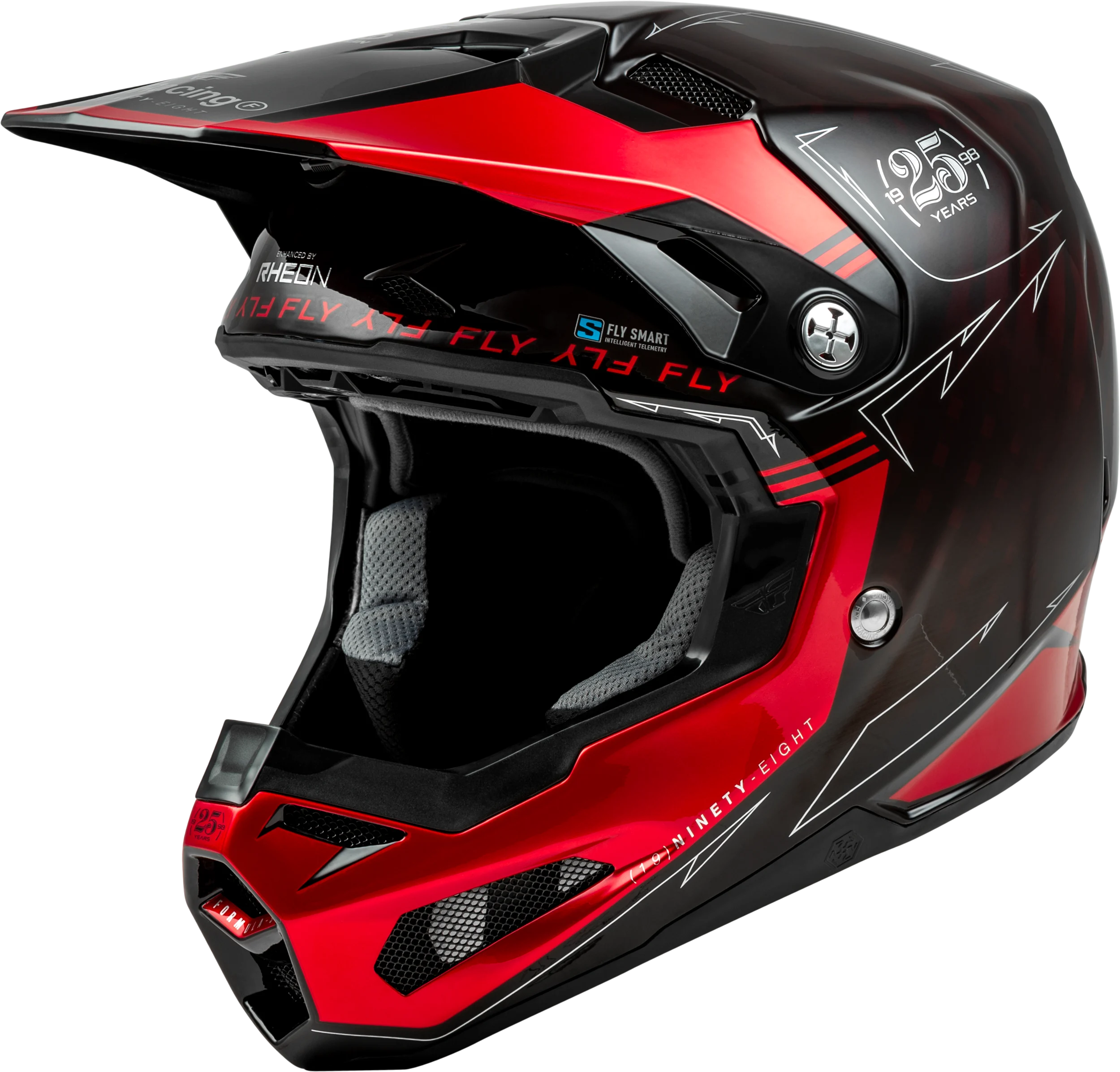 FLY RACING Formula S Carbon Legacy Helmet - Red Carbon/Black