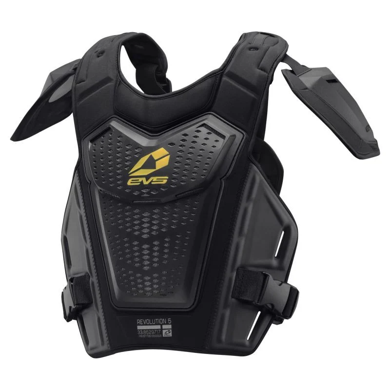 EVS Revo 5 Roost Deflector Black/Hiviz - Small/Medium - RV5-BK-S/M