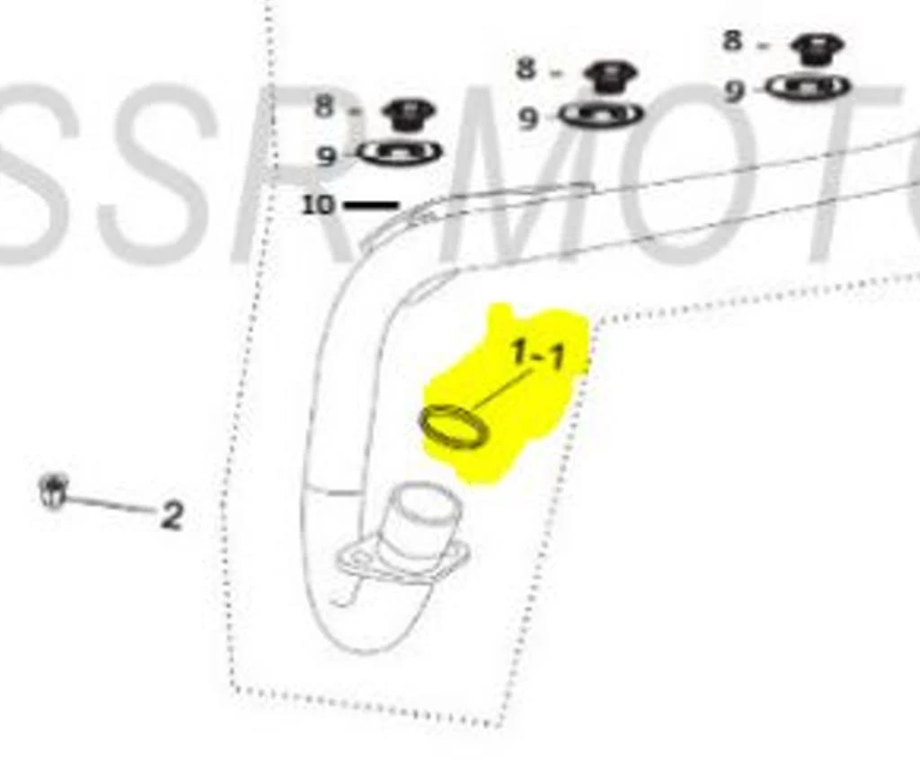 SSR Motorsports OEM Exhaust Gasket SR70 SR110 SR125 SR140 A00115-13-00