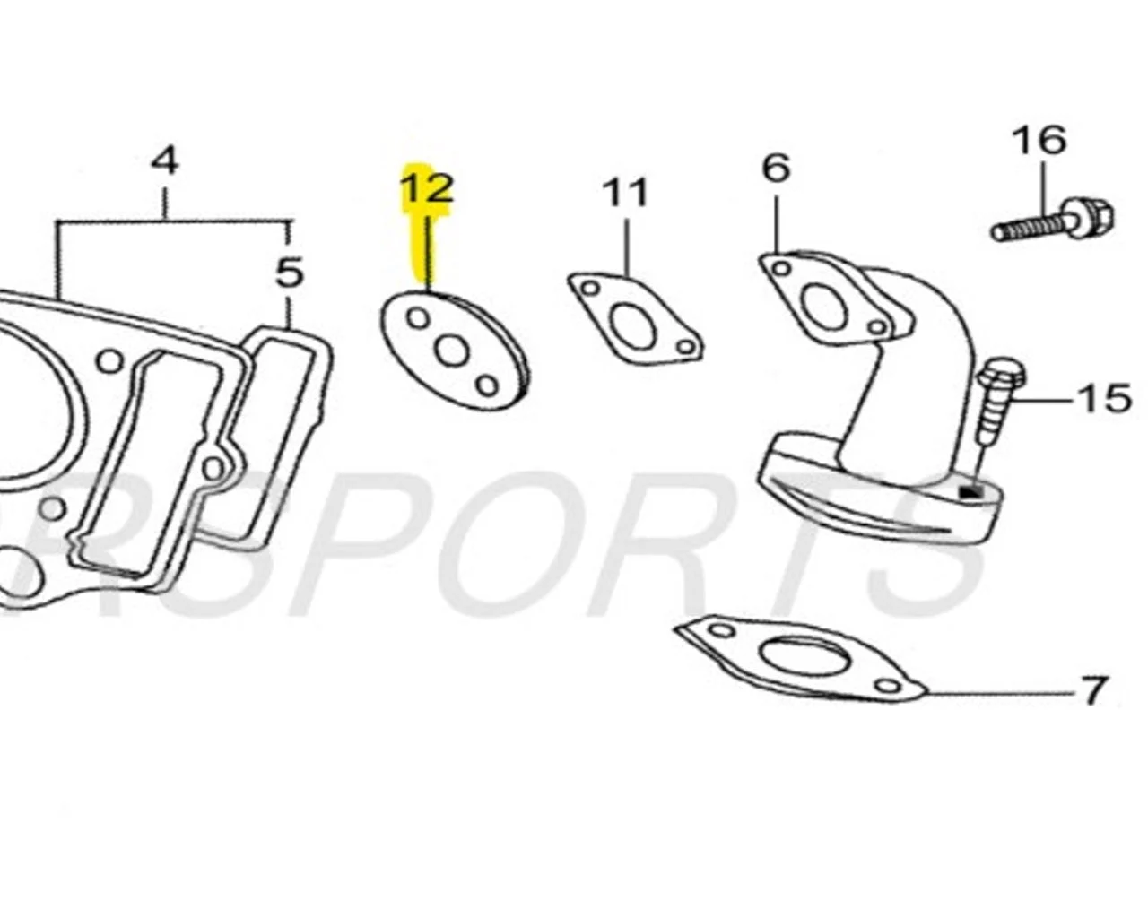 SSR Intake Insulator SR125 SR140 A00272-13-00