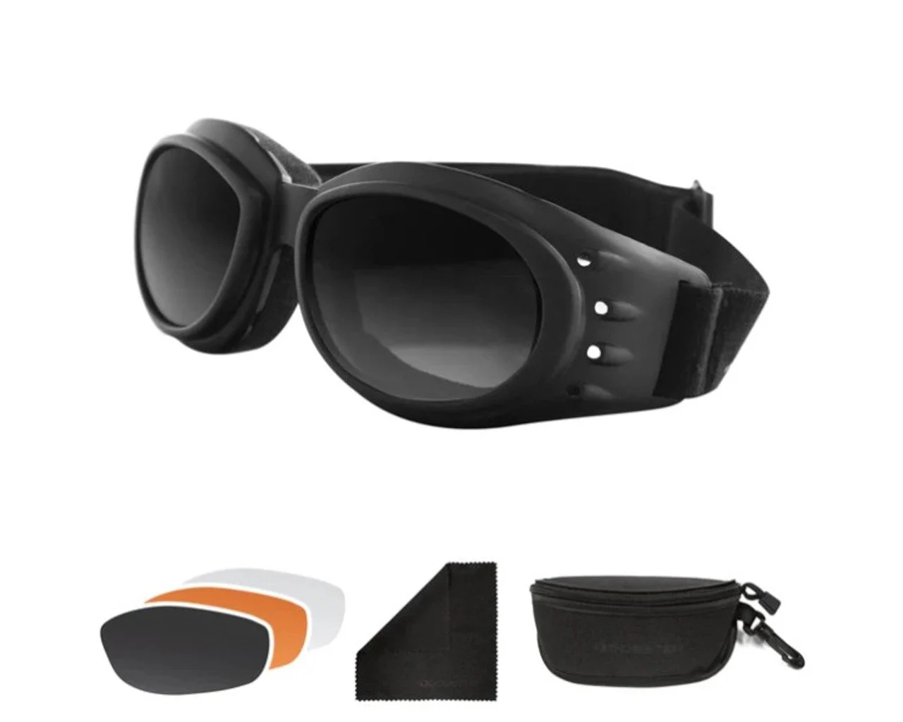 Bobster Cruiser II Goggle Matte Black- Interchangeable Lens BCA2031AC
