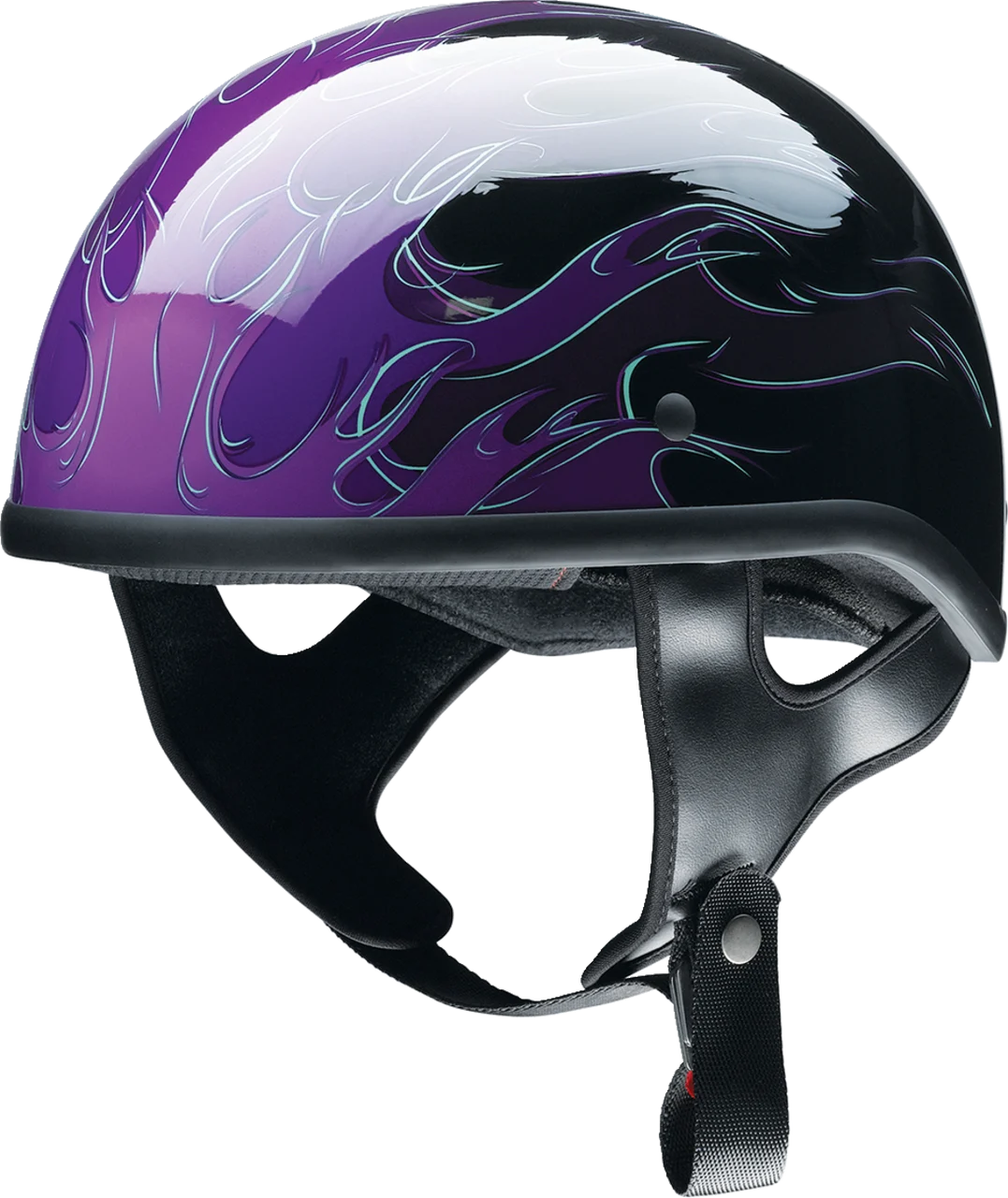 Z1R CC Beanie Half-Face Helmet - Hellfire - Purple - Small