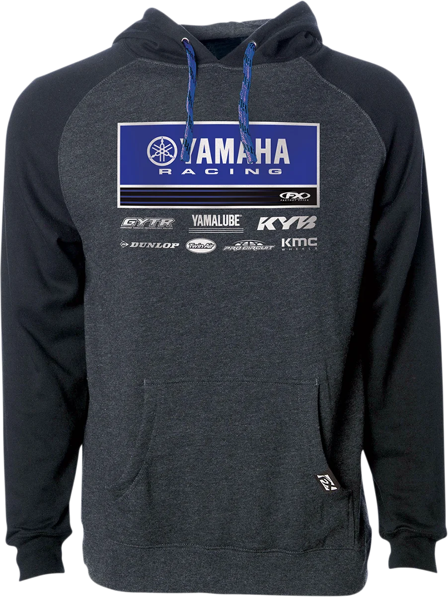Factory Effex Men's Yamaha Racewear Hoody - Charcoal / Black - Medium