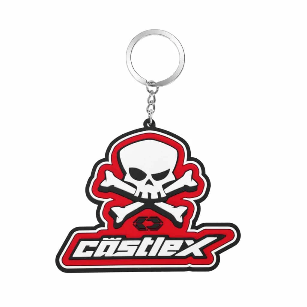 Castle X Skull Key Chain