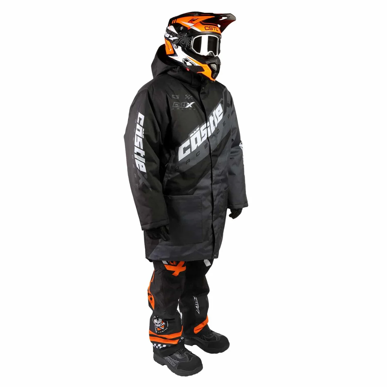 Castle X Podium Pit Coat - Black / Charcoal