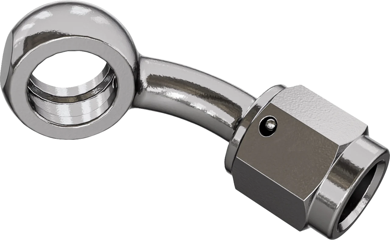 Goodridge Universal Banjo Brake Adapter - 45deg - w/AN3 Female Tread