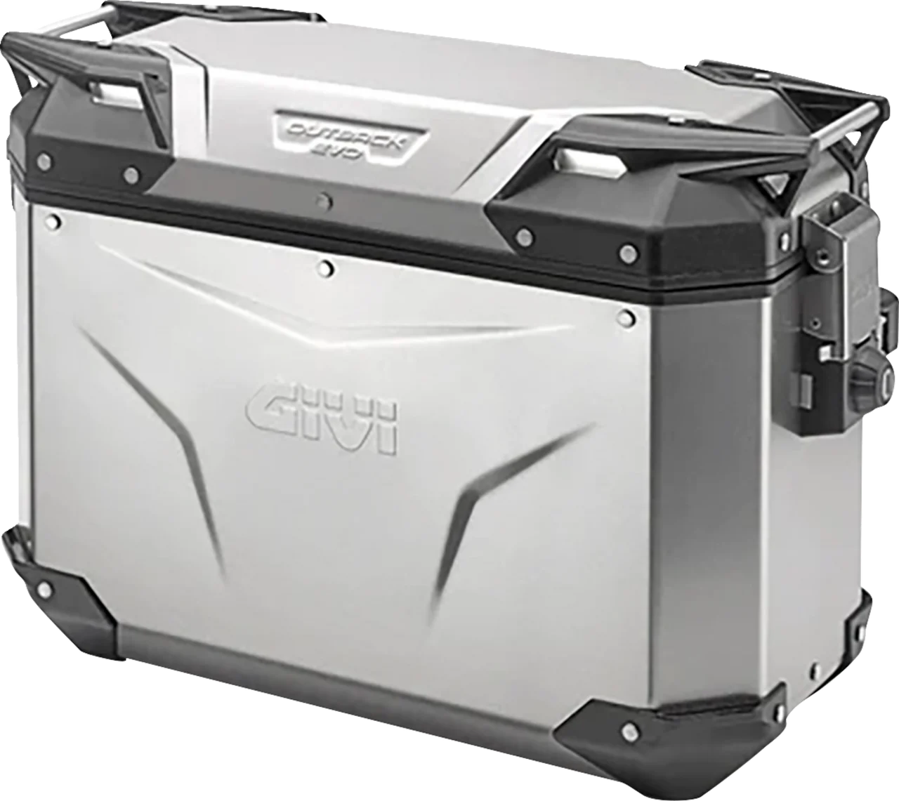 Givi Outback Evo Side Case - Left - 37 Liter - Silver