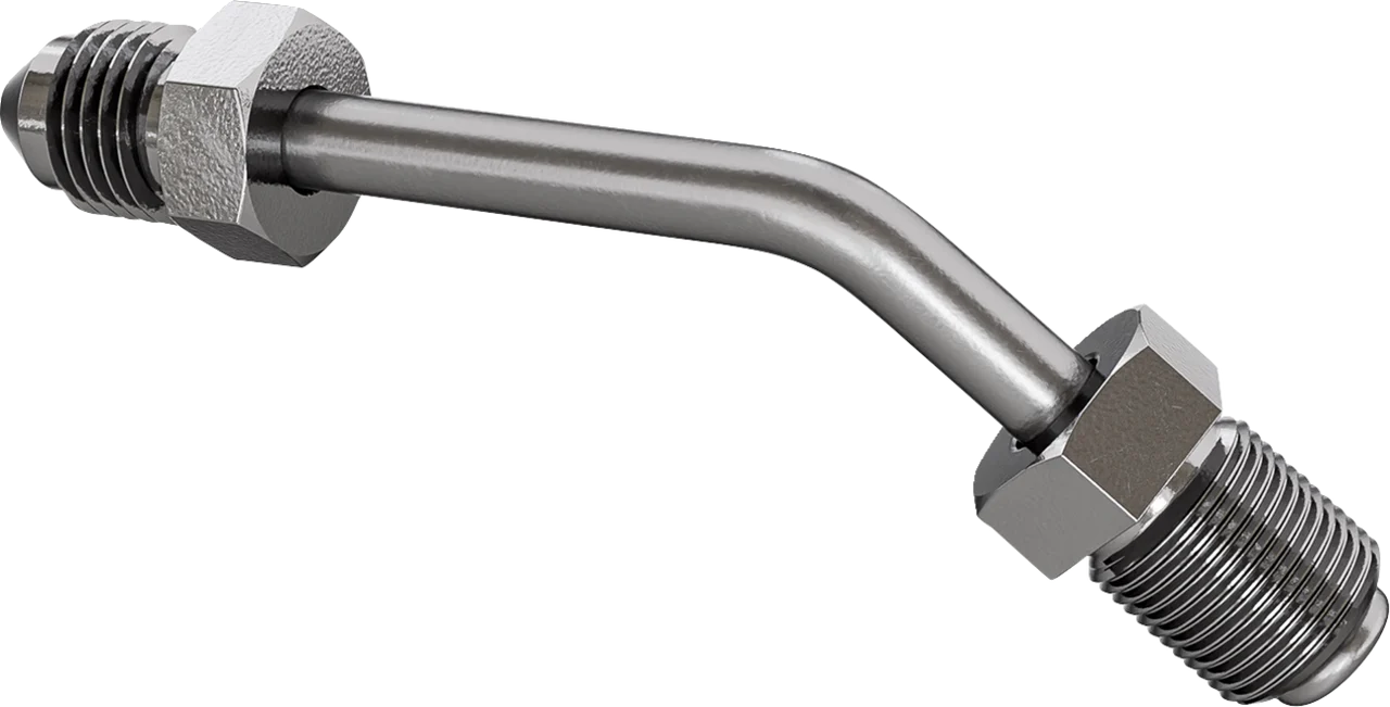 Goodridge Universal Banjo - AN3 Adaptor - 45deg - Stainless Steel