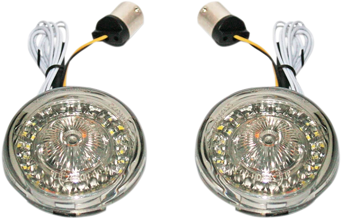 Custom Dynamics ProBEAM Dynamic Ringz Turn Signals - HDI 1156 - Amber - White