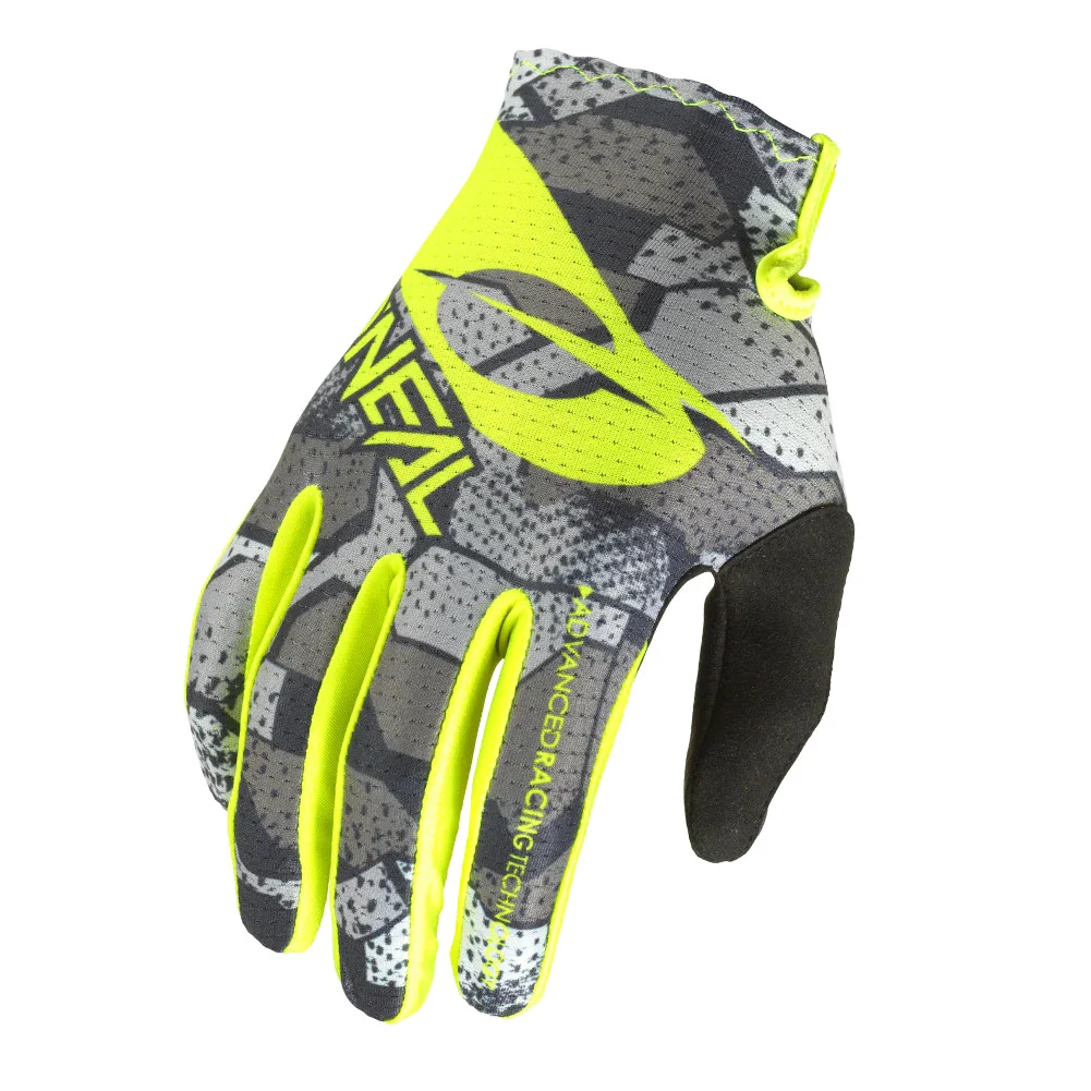 O'NEAL Matrix Camo Glove - Gray/Neon