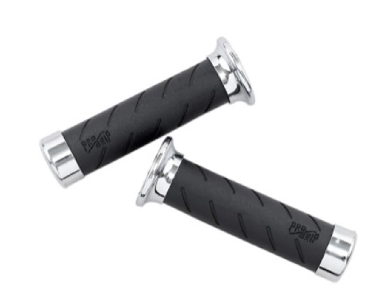 Progrip Custom Cruiser Grips Chrome 7/8" handlebars PG862-78