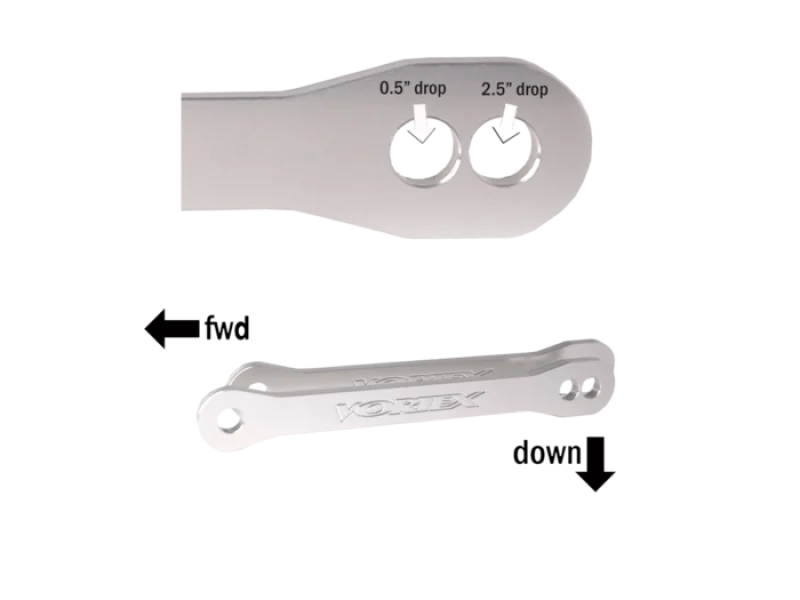 Vortex Racing 07-12 Kawasaki ZX600 Ninja ZX-6R,13-24 ZX636 ZX-6R Lowering Link Kit- Silver - LL479