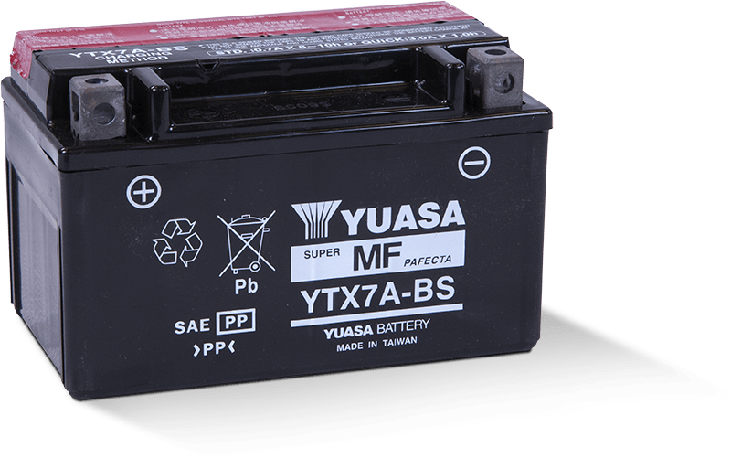 Yuasa YTX7A-BS Maintenance Free AGM 12-Volt Battery w/Bottle - YUAM32X7A