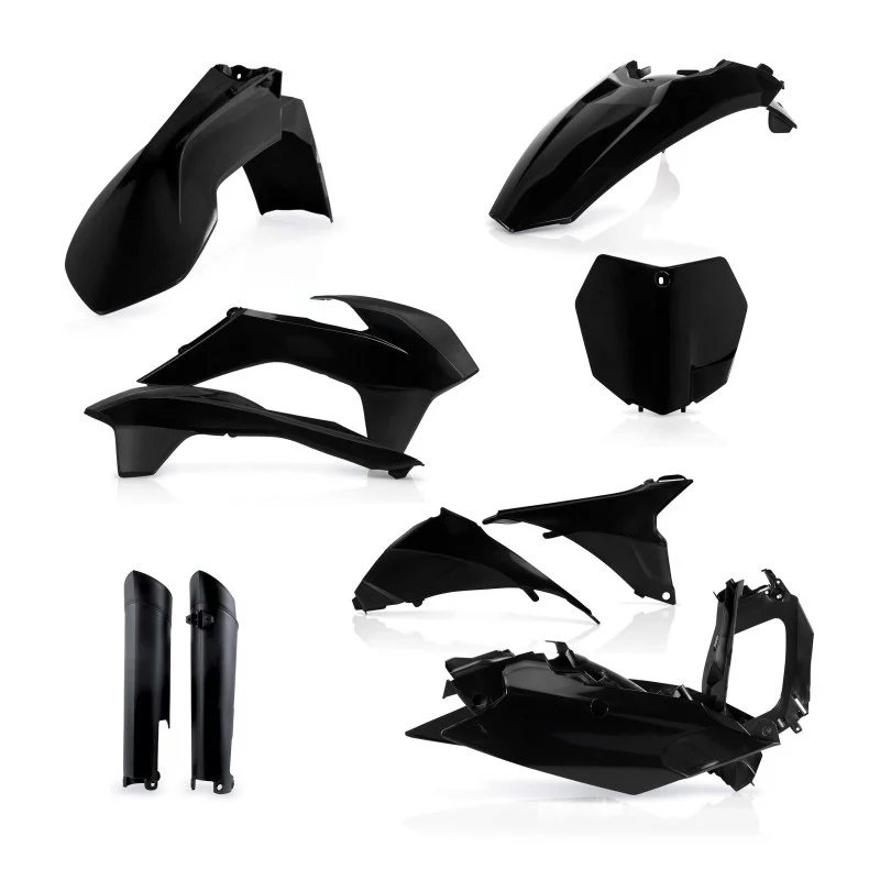 Acerbis 13-15 KTM SX/SX-F/XC/XC-F 125-450 Full Plastic Kit - Black - 2314330001
