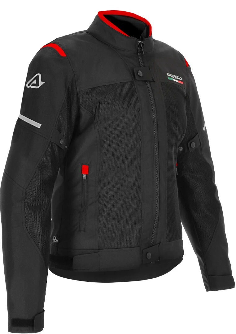Acerbis On Road Ruby Ladies Motorcycle Textile Jacket  black/red