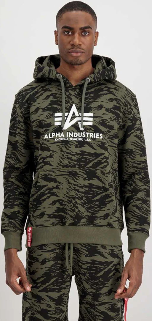 Alpha Industries Basic Camo Hoodie  olive green/black