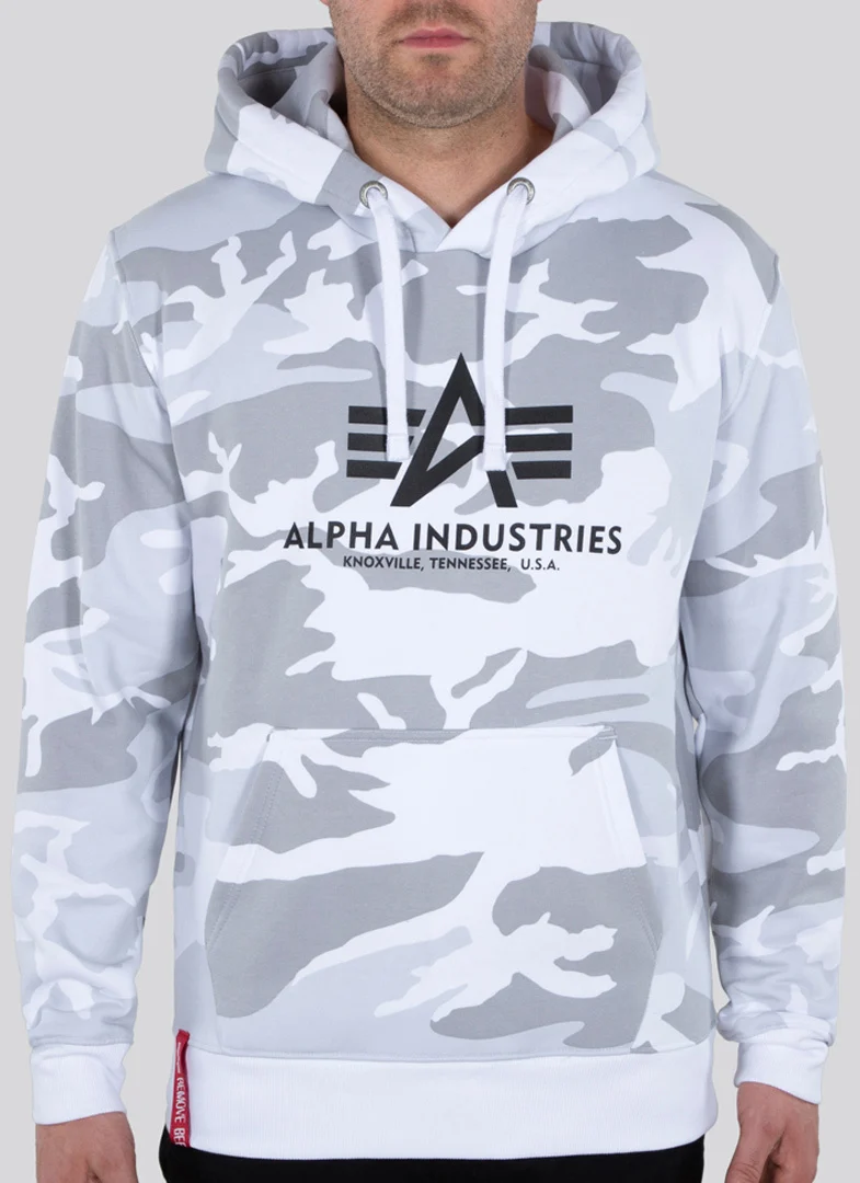 Alpha Industries Basic Camo Hoodie  white/camouflage