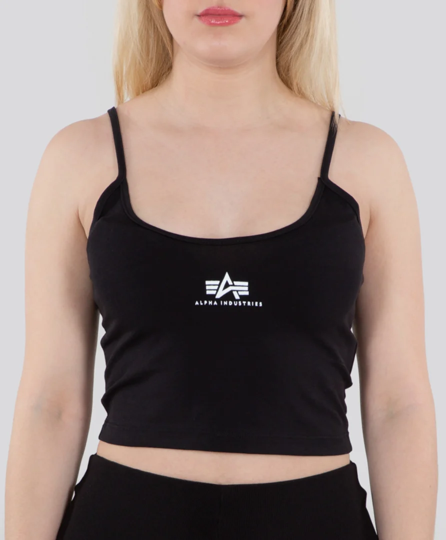 Alpha Industries Basic Crop SL Ladies Top  black
