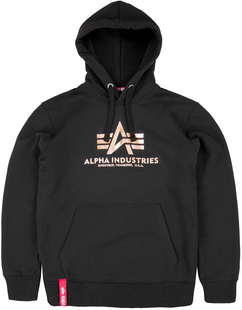 Alpha Industries Basic Hoodie  black/gold