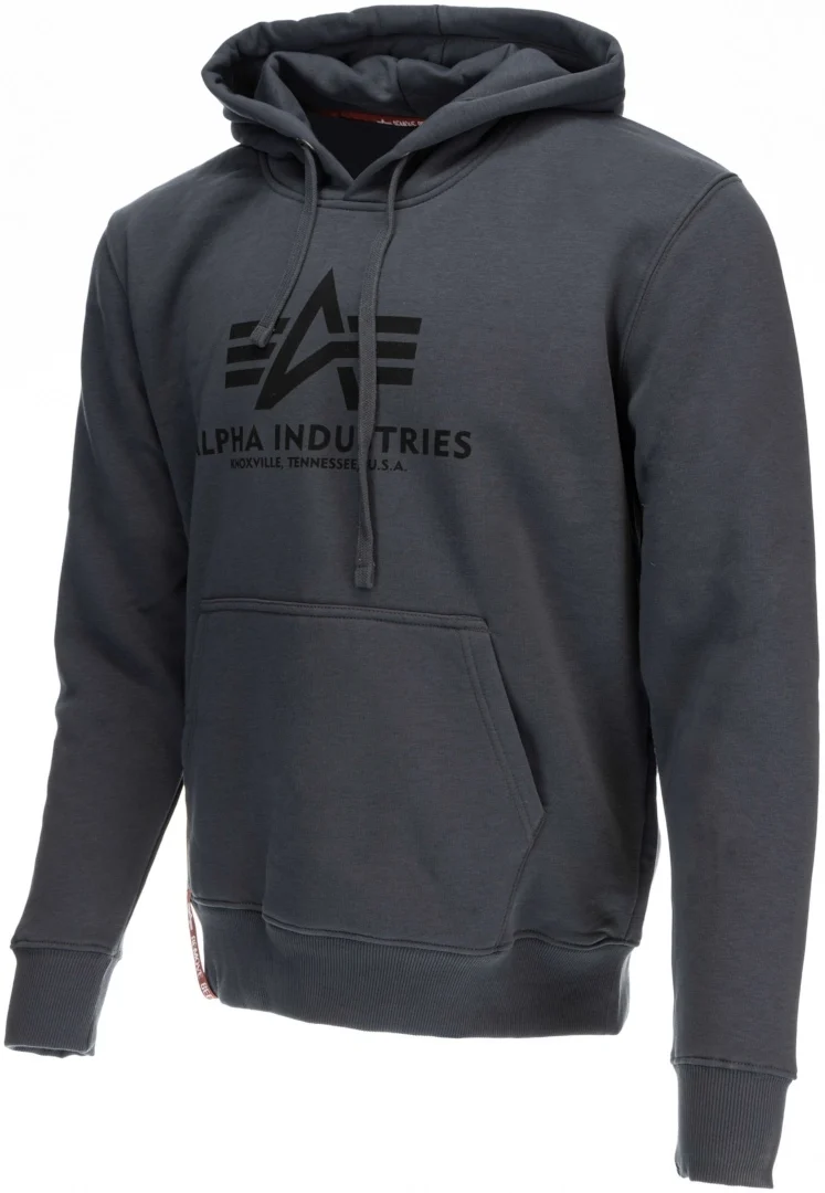 Alpha Industries Basic Hoodie  black/grey