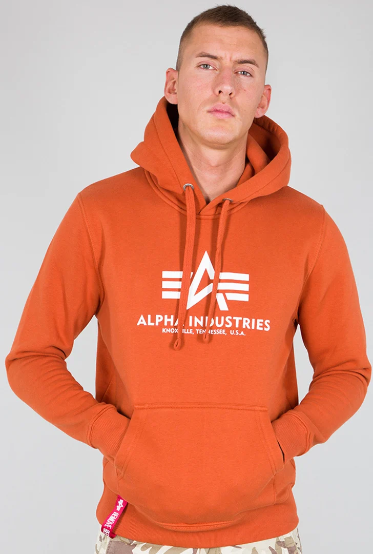 Alpha Industries Basic Hoodie  dark orange
