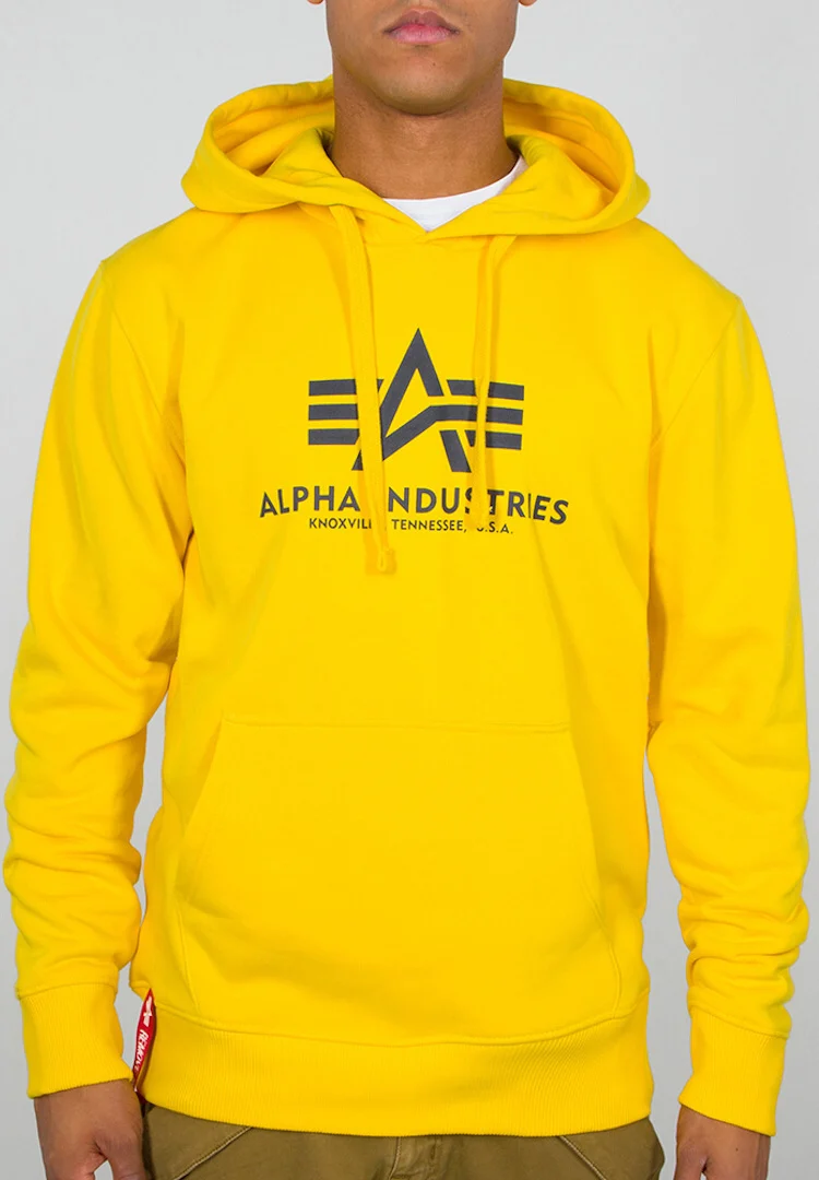 Alpha Industries Basic Hoodie  yellow