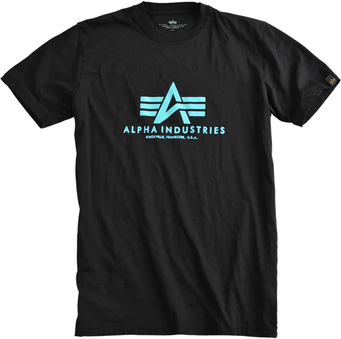 Alpha Industries Basic T-Shirt  black/blue