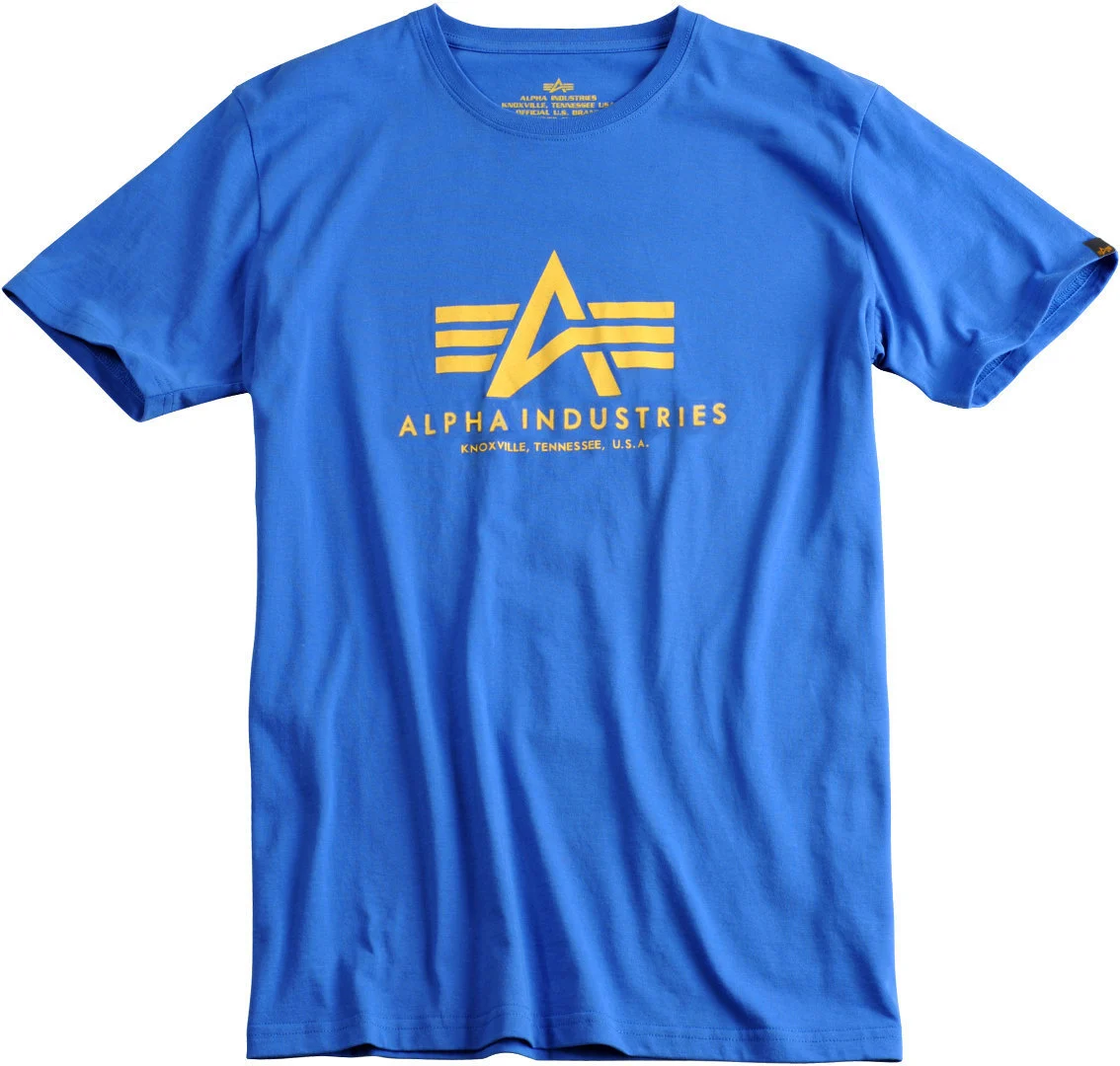 Alpha Industries Basic T-Shirt  blue/yellow