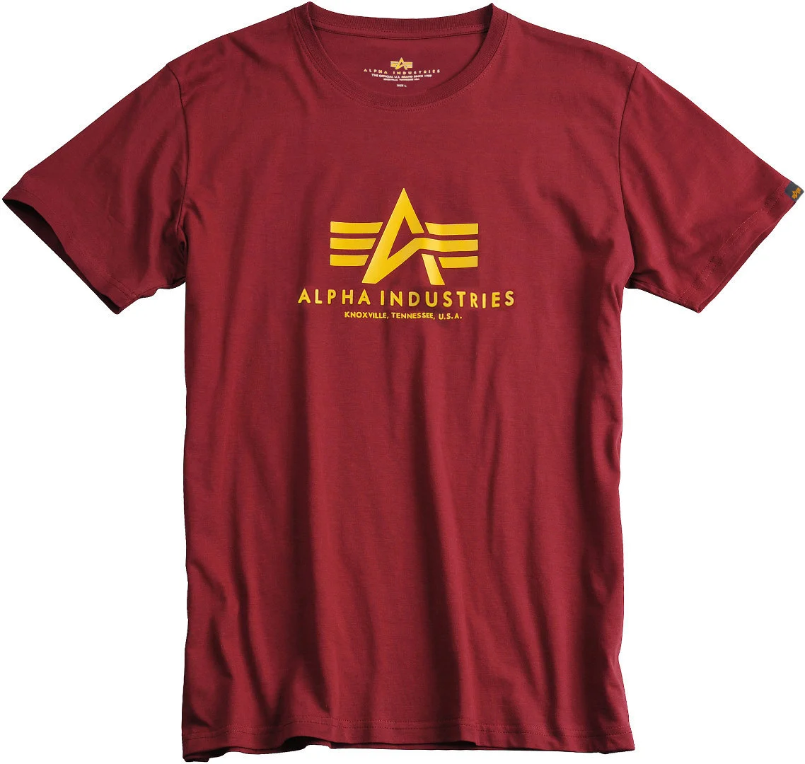 Alpha Industries Basic T-Shirt  burgundy red