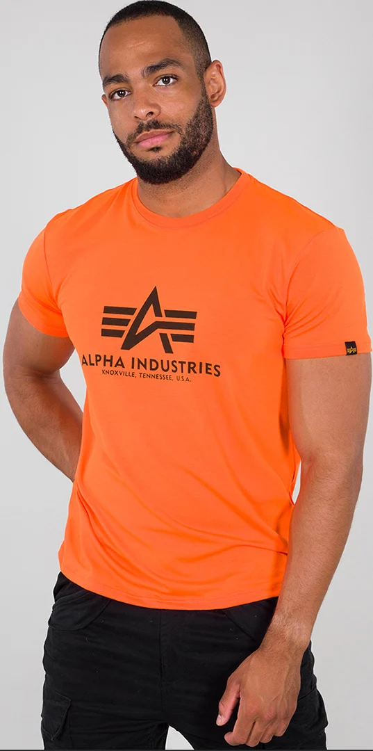 Alpha Industries Basic T-Shirt  orange/black