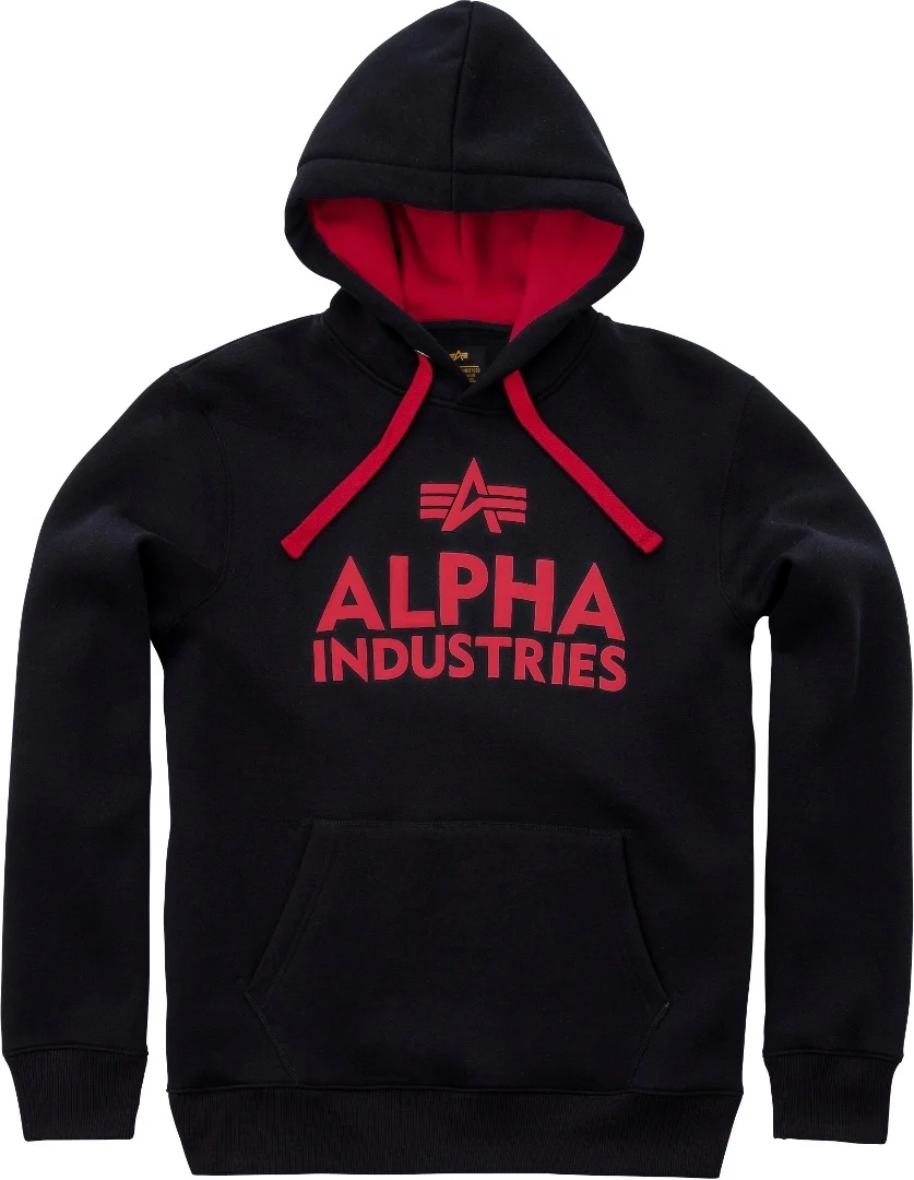 Alpha Industries Foam Print Hoodie  black/red