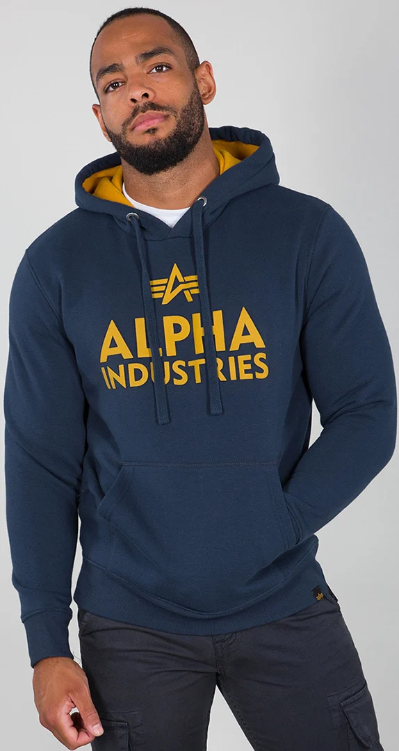 Alpha Industries Foam Print Hoodie  blue
