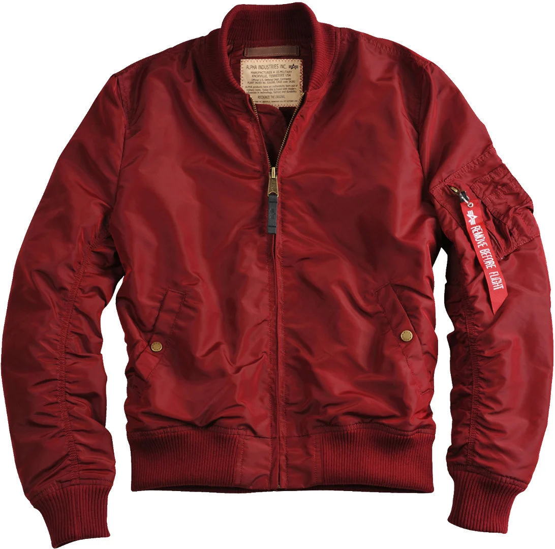 Alpha Industries MA-1 TT Jacket  burgundy red