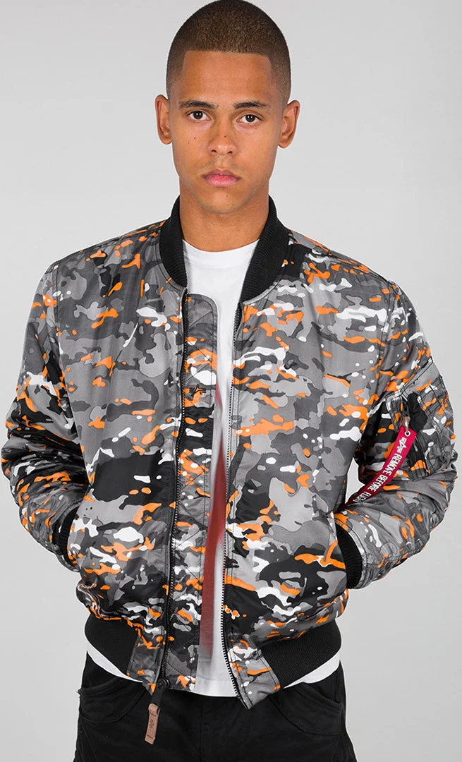 Alpha Industries MA-1 VF 59 Jacket  orange/grey
