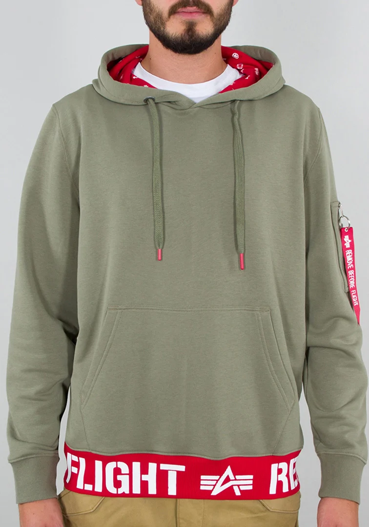 Alpha Industries RBF Rib Hoodie  olive