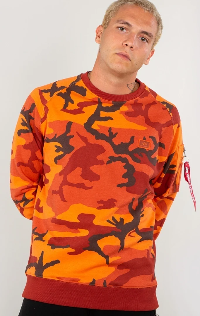 Alpha Industries X-Fit Sweatshirt  orange