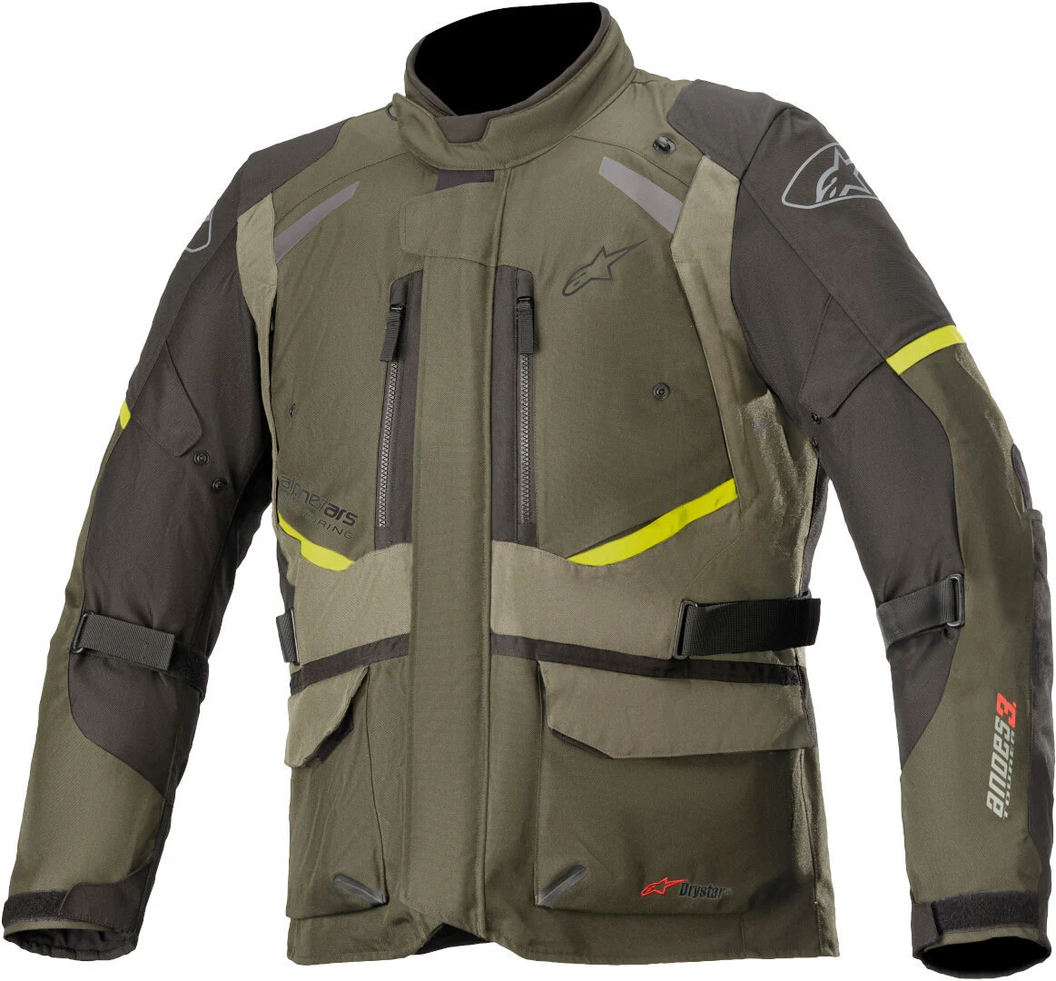 Alpinestars Andes V3 Drystar Motorcycle Textile Jacket  dark green/black
