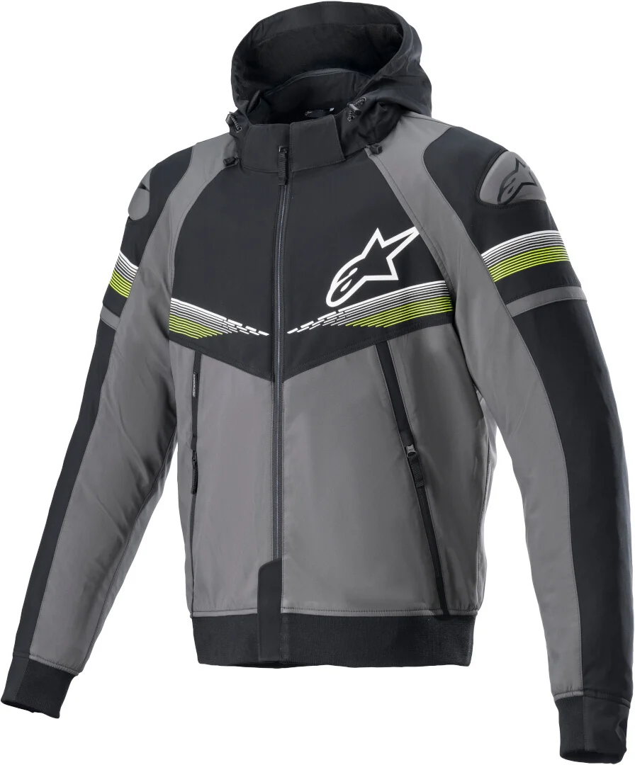 Alpinestars Sektor V2 Motorcycle Hoodie  grey/black/yellow