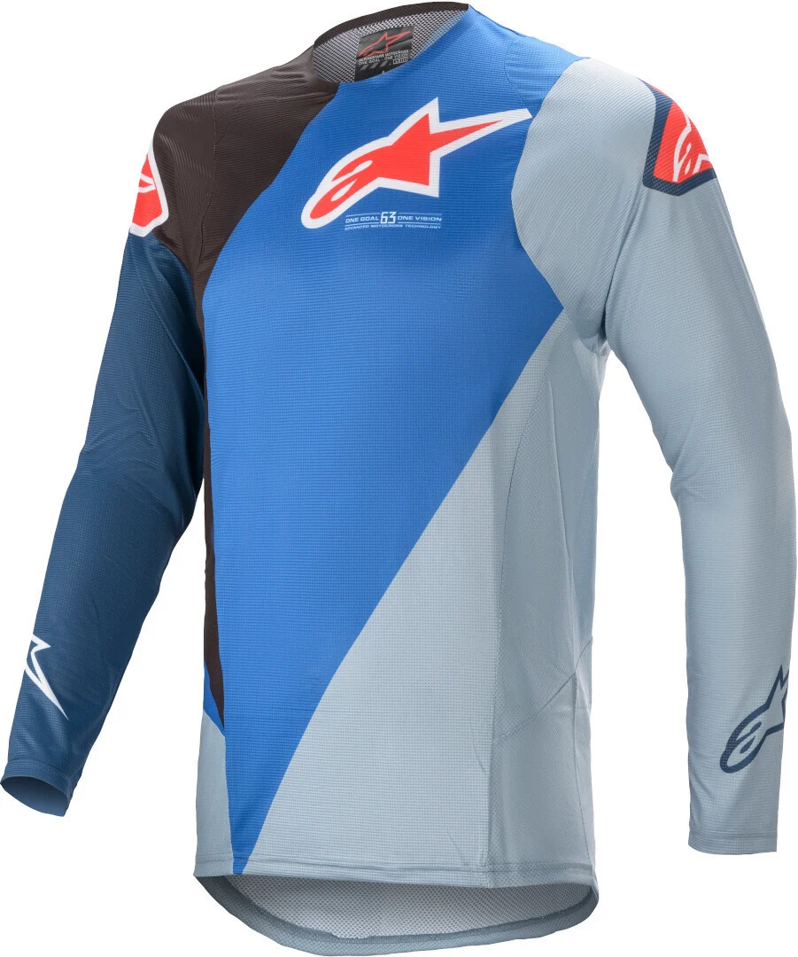 Alpinestars Supertech Blaze Motocross Jersey  blue/light blue
