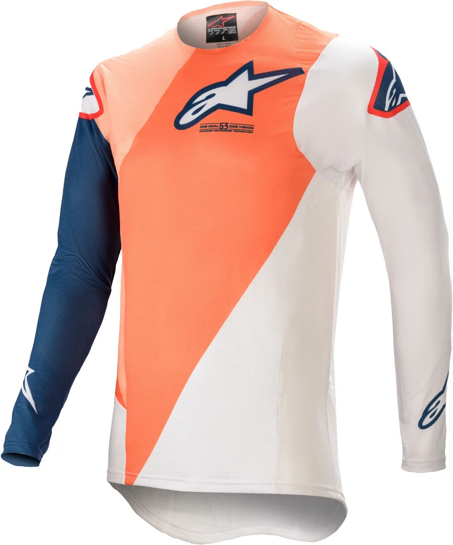 Alpinestars Supertech Blaze Motocross Jersey  orange/white/blue