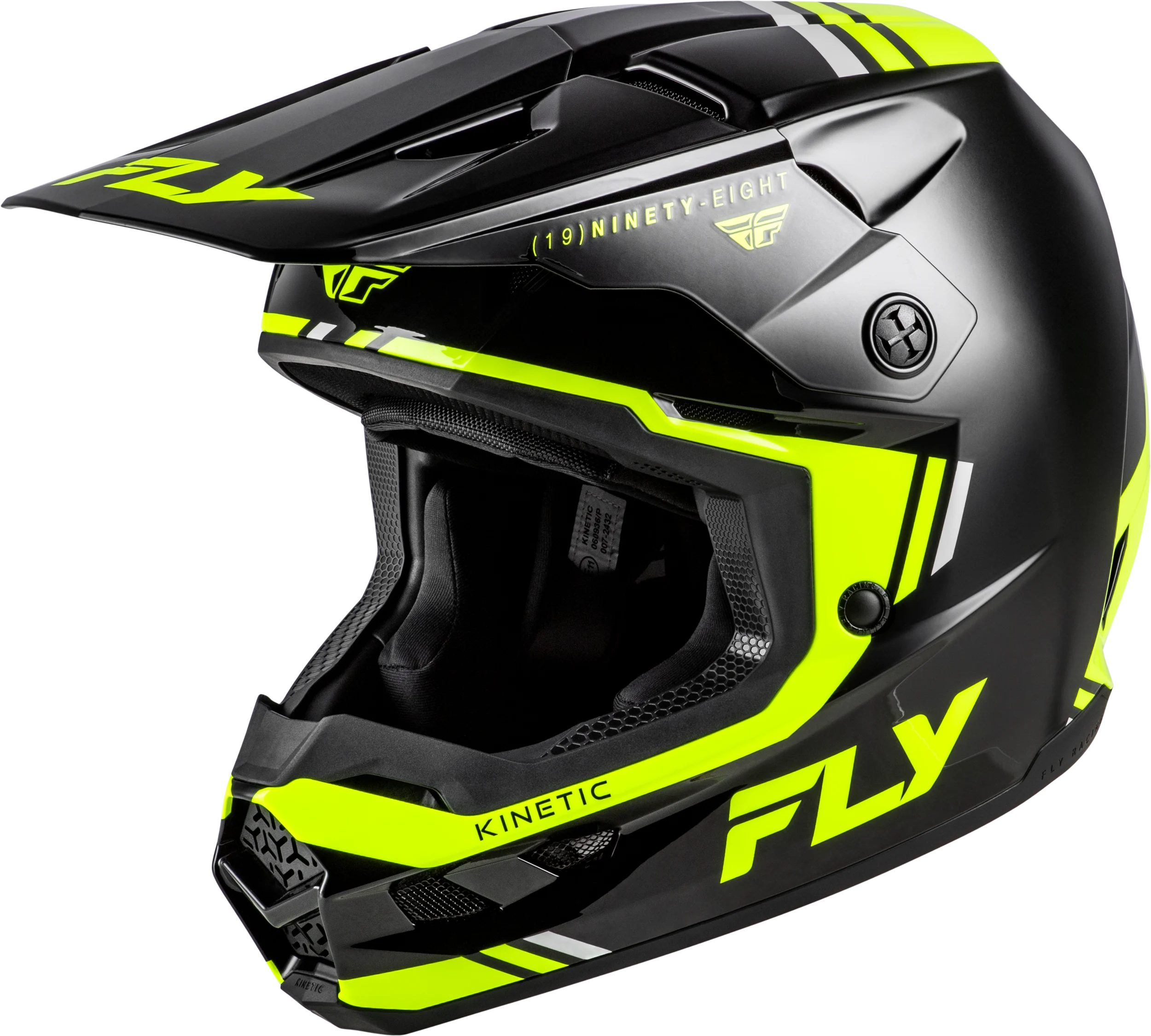 FLY RACING Kinetic Verdict Helmet - black/hi-vis/grey