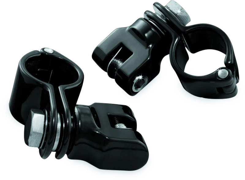 Kuryakyn 1-1/4inch Magnum Quick Clamp With Clevis Black - 7572