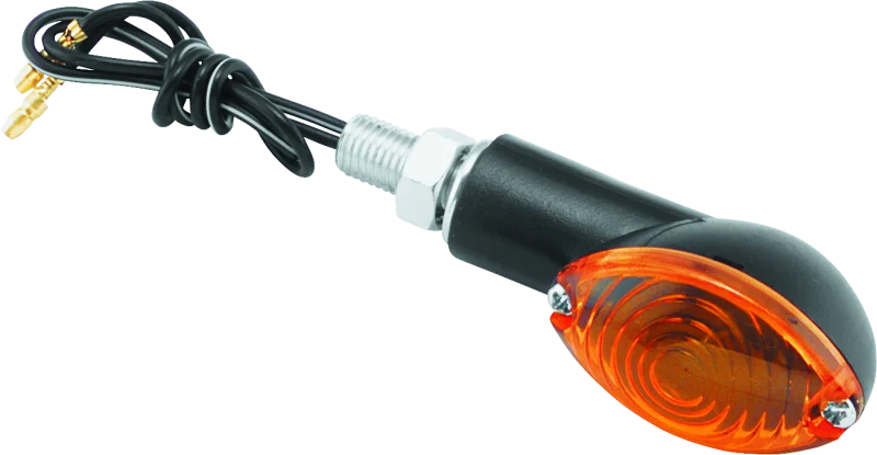 BikeMaster Ministalk Marker Light Oval - Black/Amber - 266016