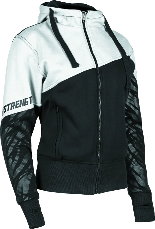 Speed and Strength Cat Outa Hell Hoody White/Black Womens - 3XL - 884462