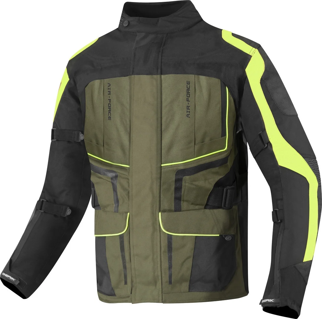 Berik Safari Waterproof 3in1 Motorcycle Textile Jacket  black/sand