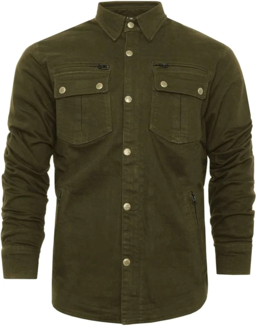 Bores Driver Motorcycle Shirt  dark green