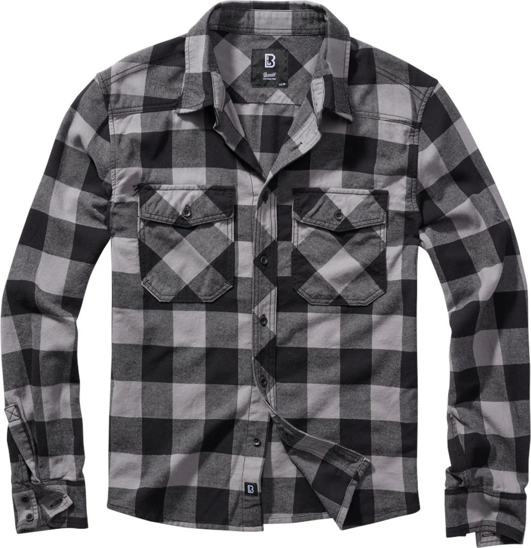 Brandit Check Shirt  black/grey